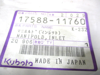 Inlet Manifold for Kubota F2803 (17588-11760)