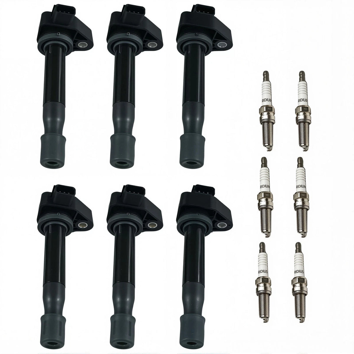 6X Ignition Coil & Iridium Spark Plug Pack for Honda Odyssey Accord Acura (2000–2020)