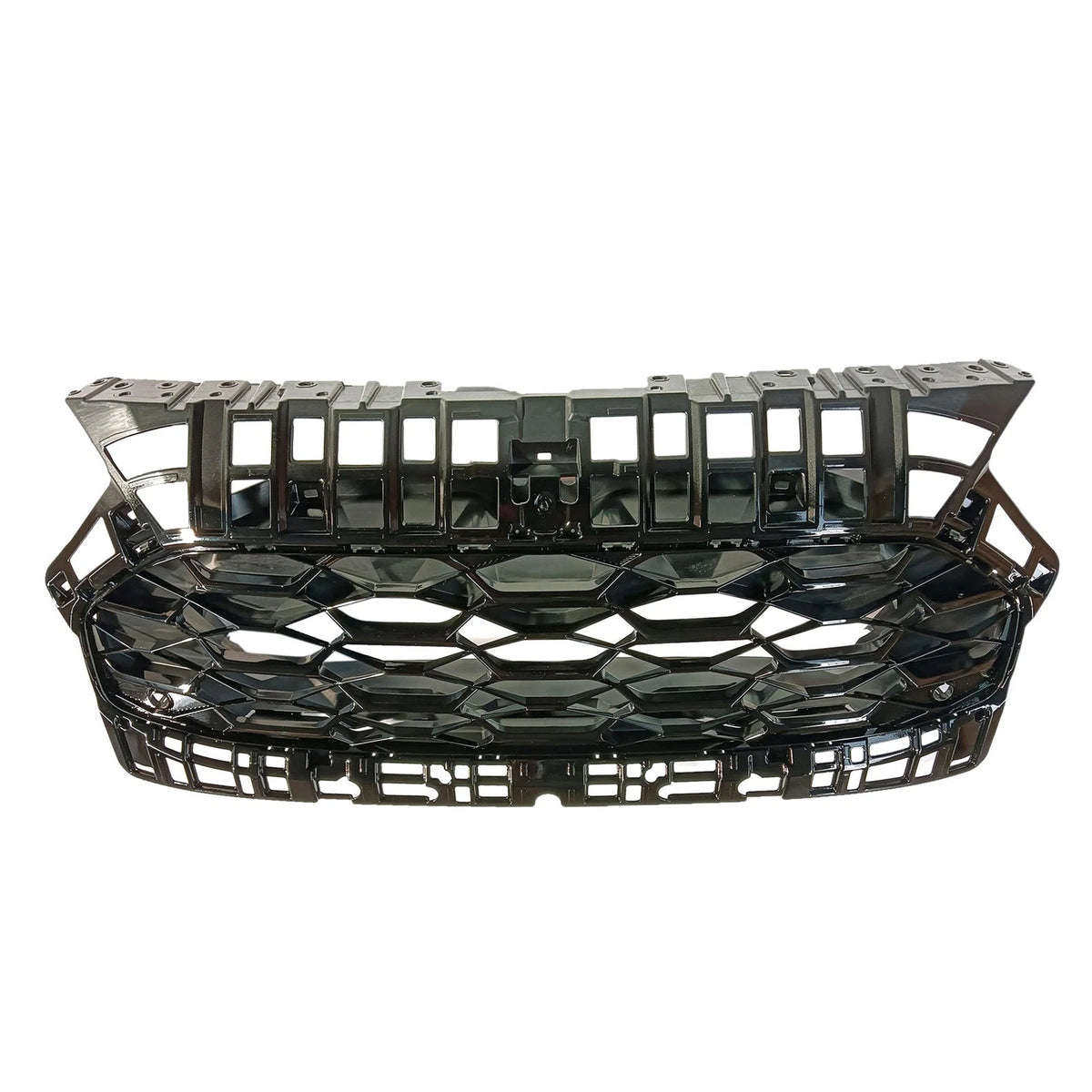 Front Upper Bumper Grille for Honda HR-V (2023–2024) Gloss Black Honeycomb