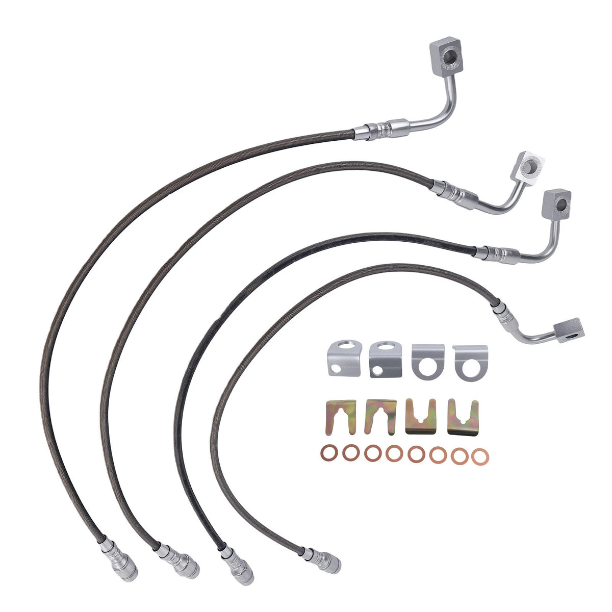 4" Lift Kit for Jeep Wrangler JK Unlimited (2007–2018) - Brake Lines & Shocks
