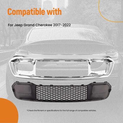 Chrome Bumper Grill Bezel & Grille for Jeep Grand Cherokee (2017–2022) 5ZM53SZ0AA
