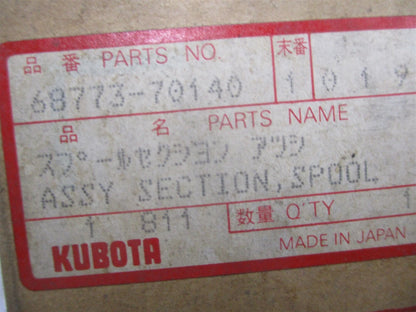 Hydraulic Section Spool Valve for Kubota KH-151 68773-70140