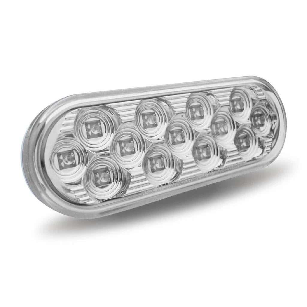 White Back-Up Mirror LED Oval Light (13 Diodes) for