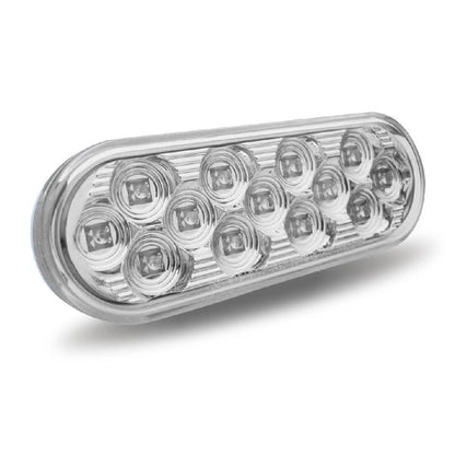 White Back-Up Mirror LED Oval Light (13 Diodes) for
