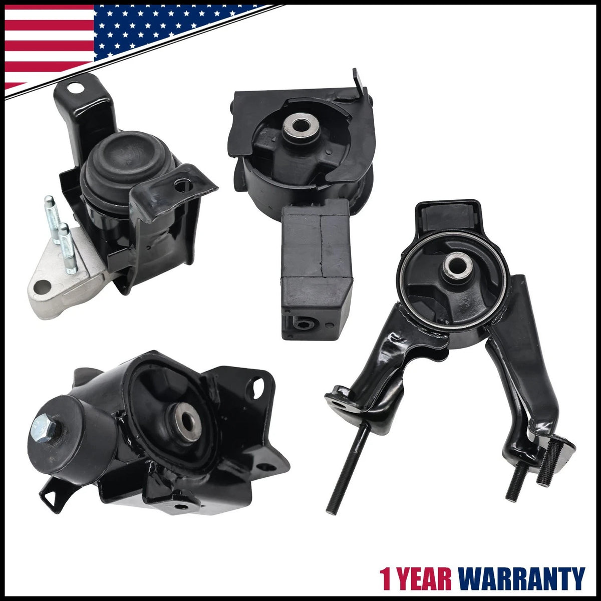 Set of 4 Engine Motor & Trans Mounts A4218 for Toyota Corolla (2003–2008)