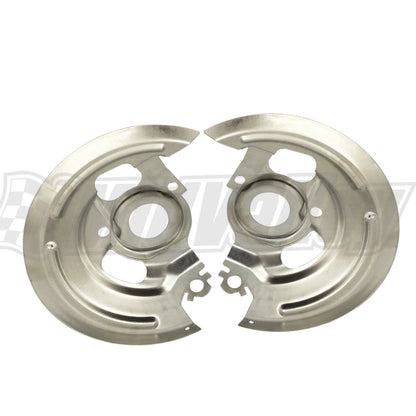 Backing Plates Dust Shields Disc Brake Pair for Chevy A Body (1964–1972)
