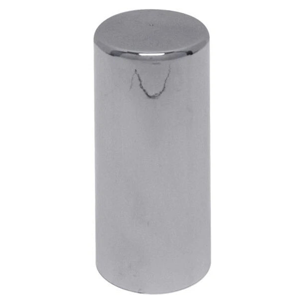 Chrome Plastic Cylinder Style Push-On Nut Cover for Universal (Fits Various)