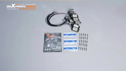 12 Pods LED Rock Lights for Trucks (6000K Pure White)