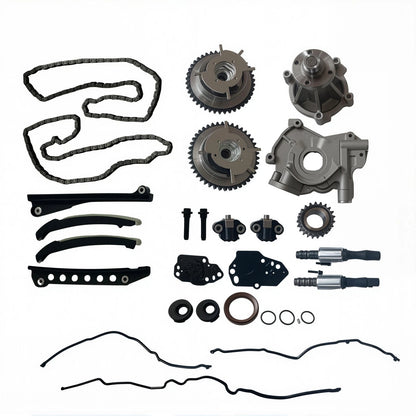 Timing Chain Kit with Oil Water Pump Cover Gasket for Ford Expedition F150