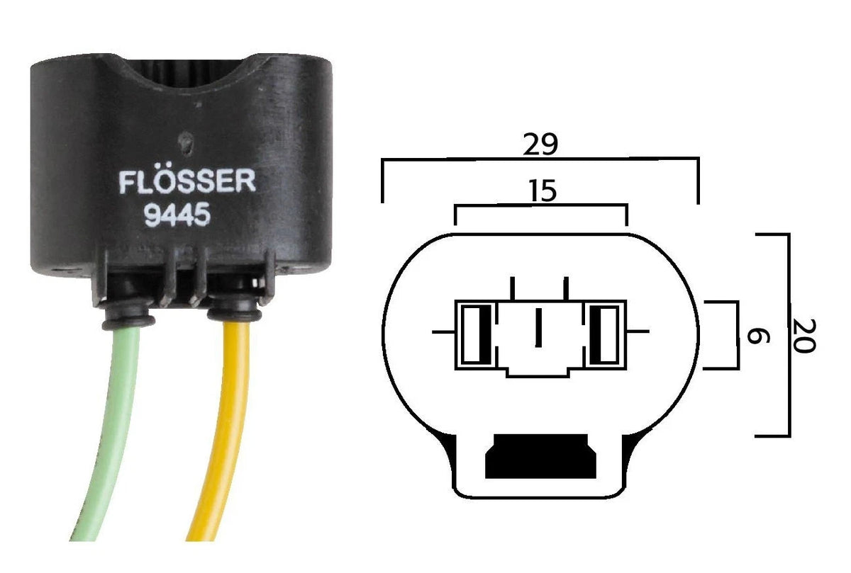 Halogen Lamp Socket for HB3 9005 H10 H12 (Flosser 9445)