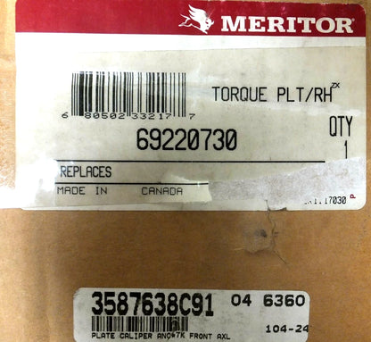 Torque Plate for International (OEM 3587638C91, Meritor 69220730)