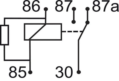 5 Terminal Changeover Mini Relay Resistor for GEBE 990631 (24V 20/10A)