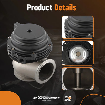50mm Blow Off Valve + 44mm V-Band Turbo Wastegate Kit for Universal