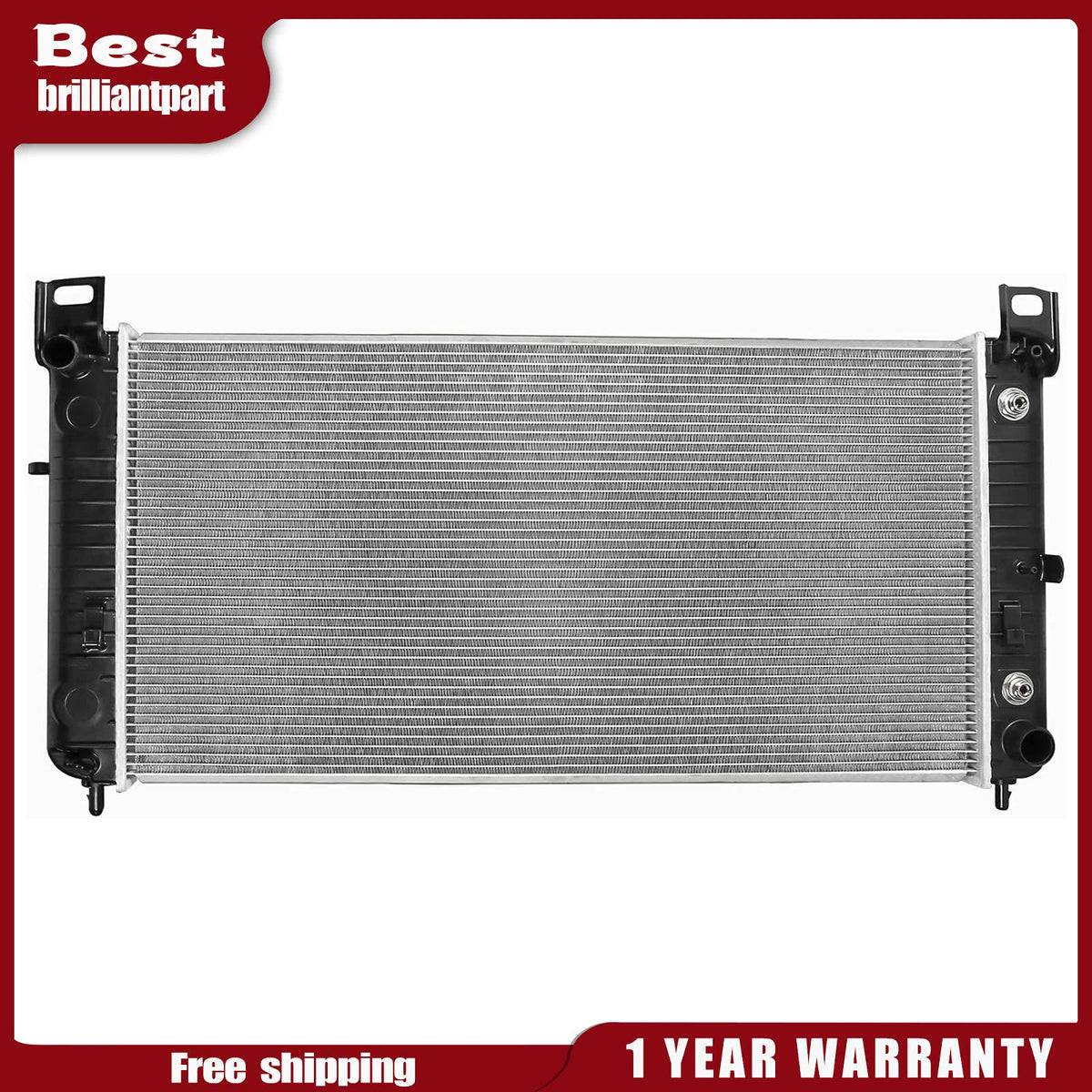 Aluminum Core Radiator CU2423 52486595 for Chevy Silverado 2500 GMC Yukon (2007–2014)