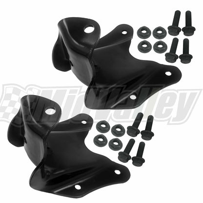 2X Leaf Spring Rear Shackle Hanger Bracket for Ford F150 F250 F350 (1997–2003)