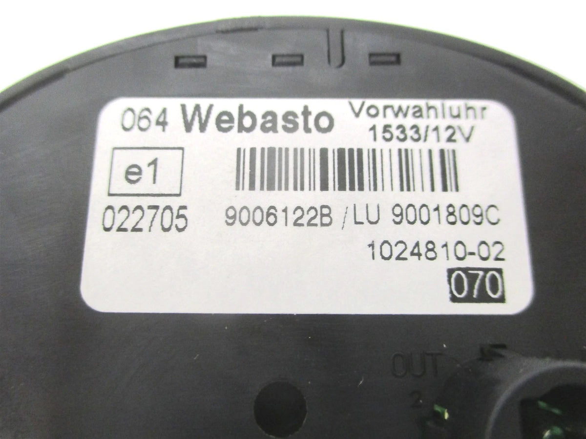 Webasto 1533 Oval Digital Mini-Timer for (9006122B)