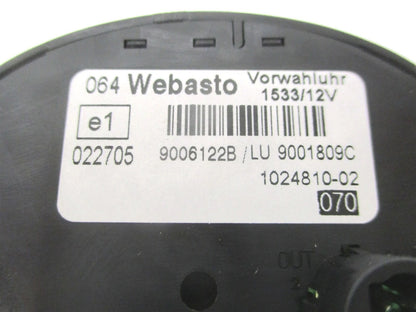 Webasto 1533 Oval Digital Mini-Timer for (9006122B)