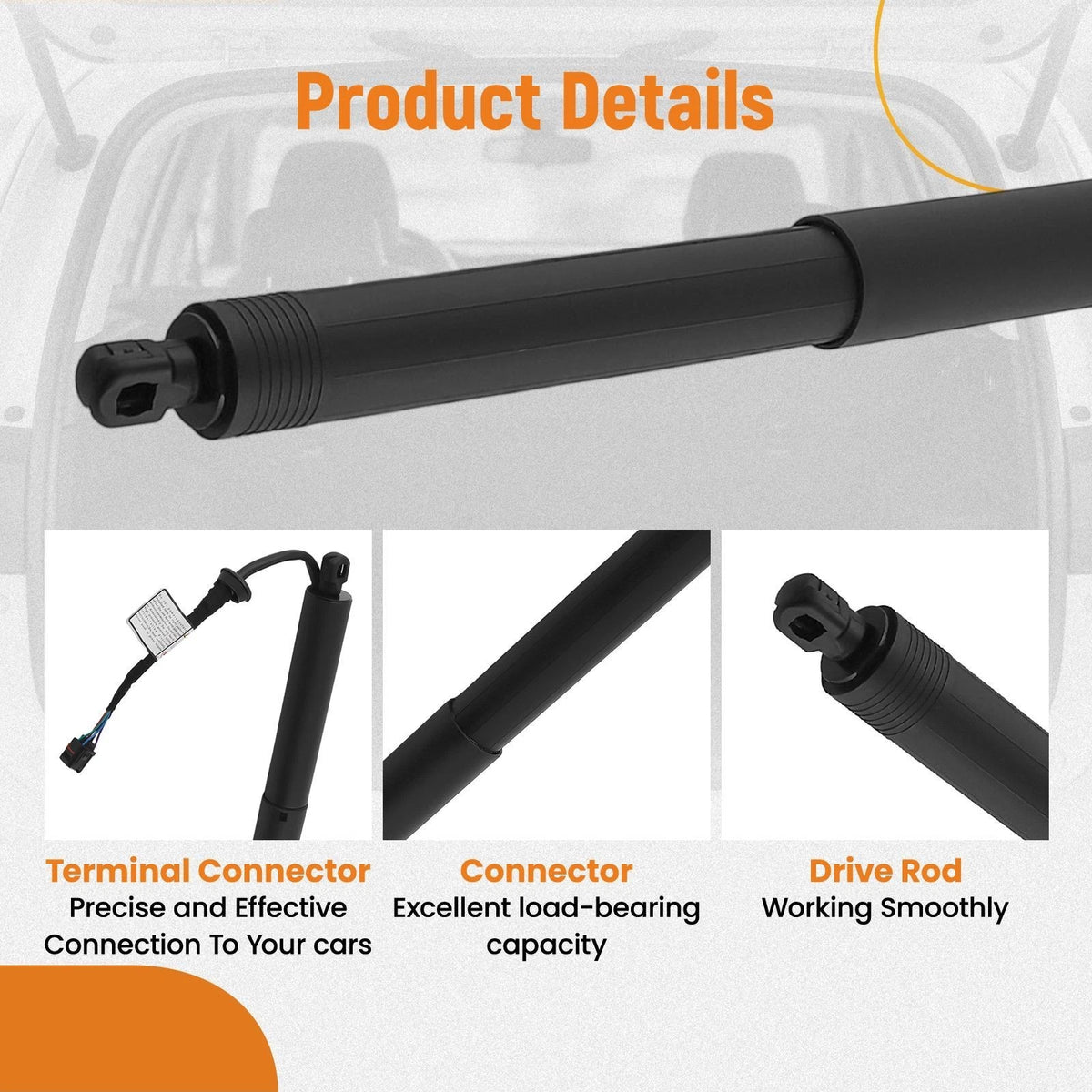 2X Tailgate Lift Support Struts for Audi Q8 SQ8 (2019–2021)