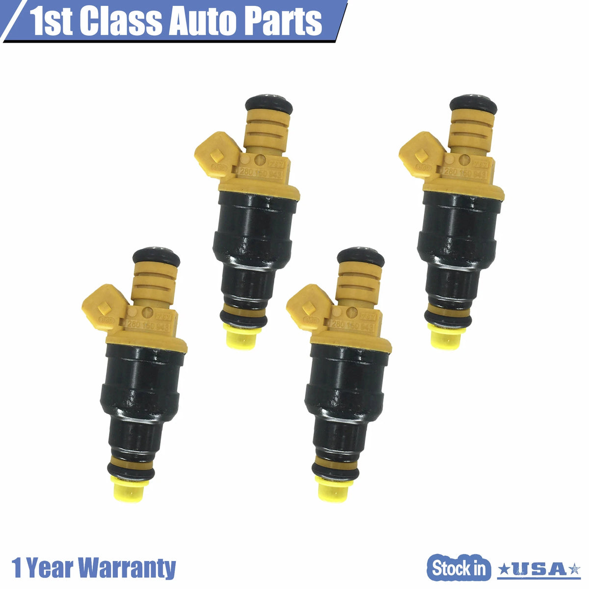 Set of 4 Fuel Injectors 0280150943 for Ford Lincoln Mercury 4.6 5.4 V8