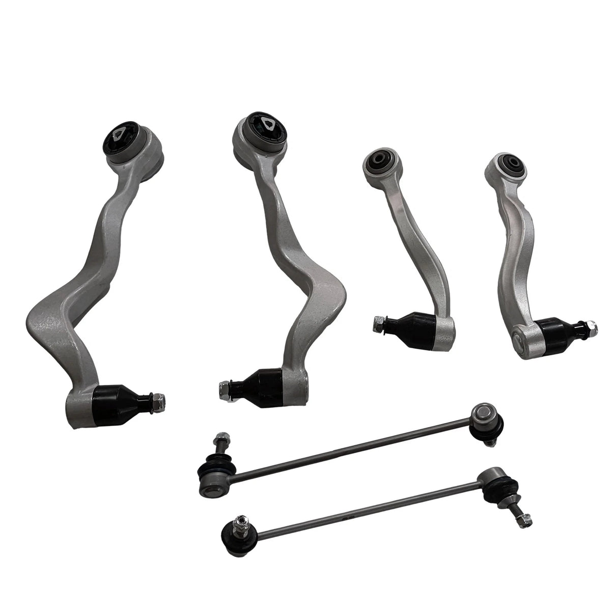Set of 6 Control Arms w/Ball Joints & Sway Bars for BMW 525i 528i 530i 545i (2001–2007)