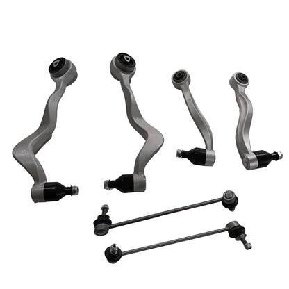 Set of 6 Control Arms w/Ball Joints & Sway Bars for BMW 525i 528i 530i 545i (2001–2007)