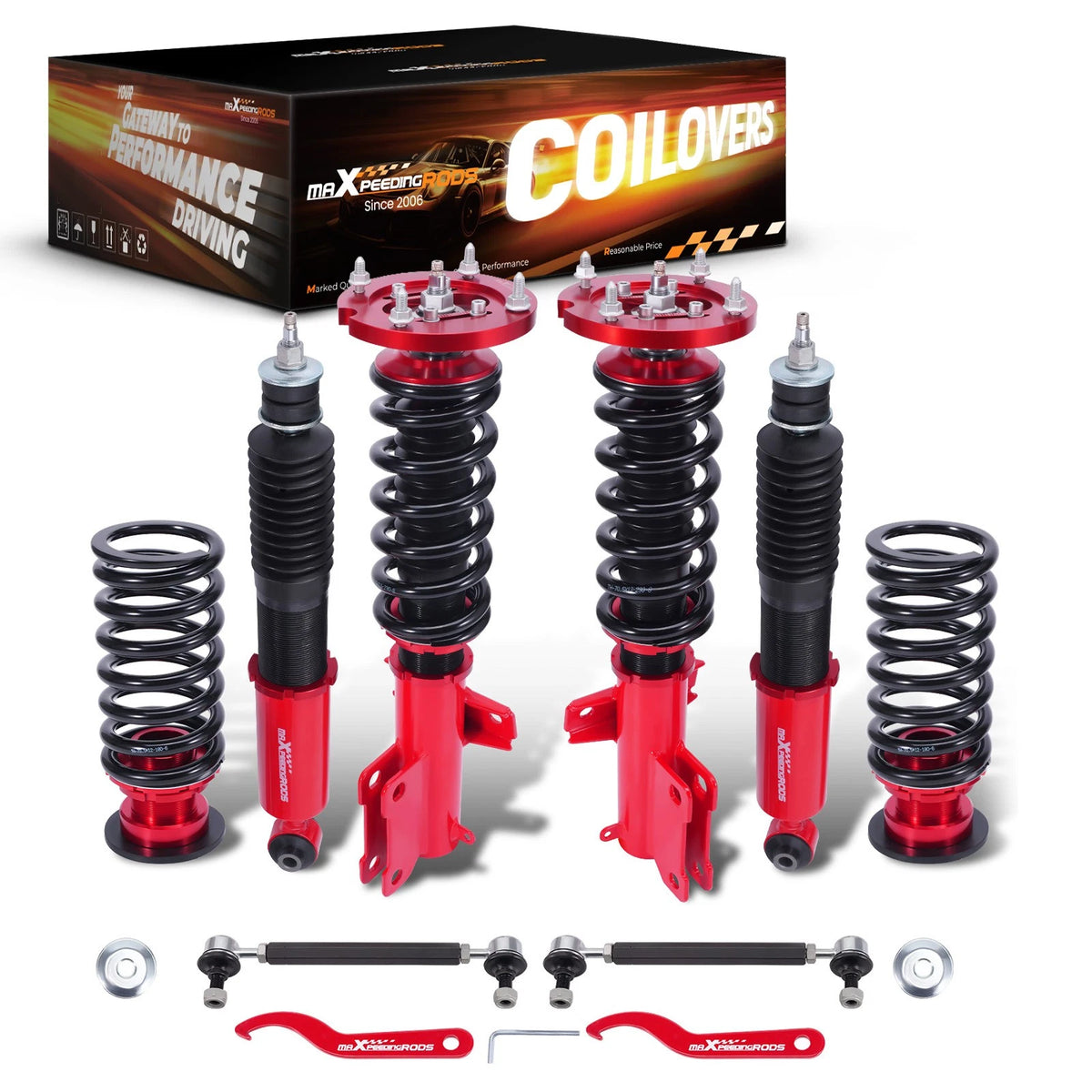 24 Way Coilover Shocks & Springs Kit for Ford Mustang (2005–2014)