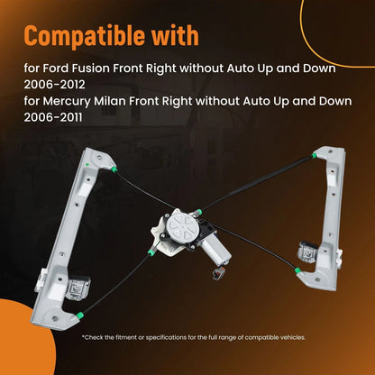Front Right Power Window Regulator w/ Motor for Mercury Milan (2006–2011) 751-293