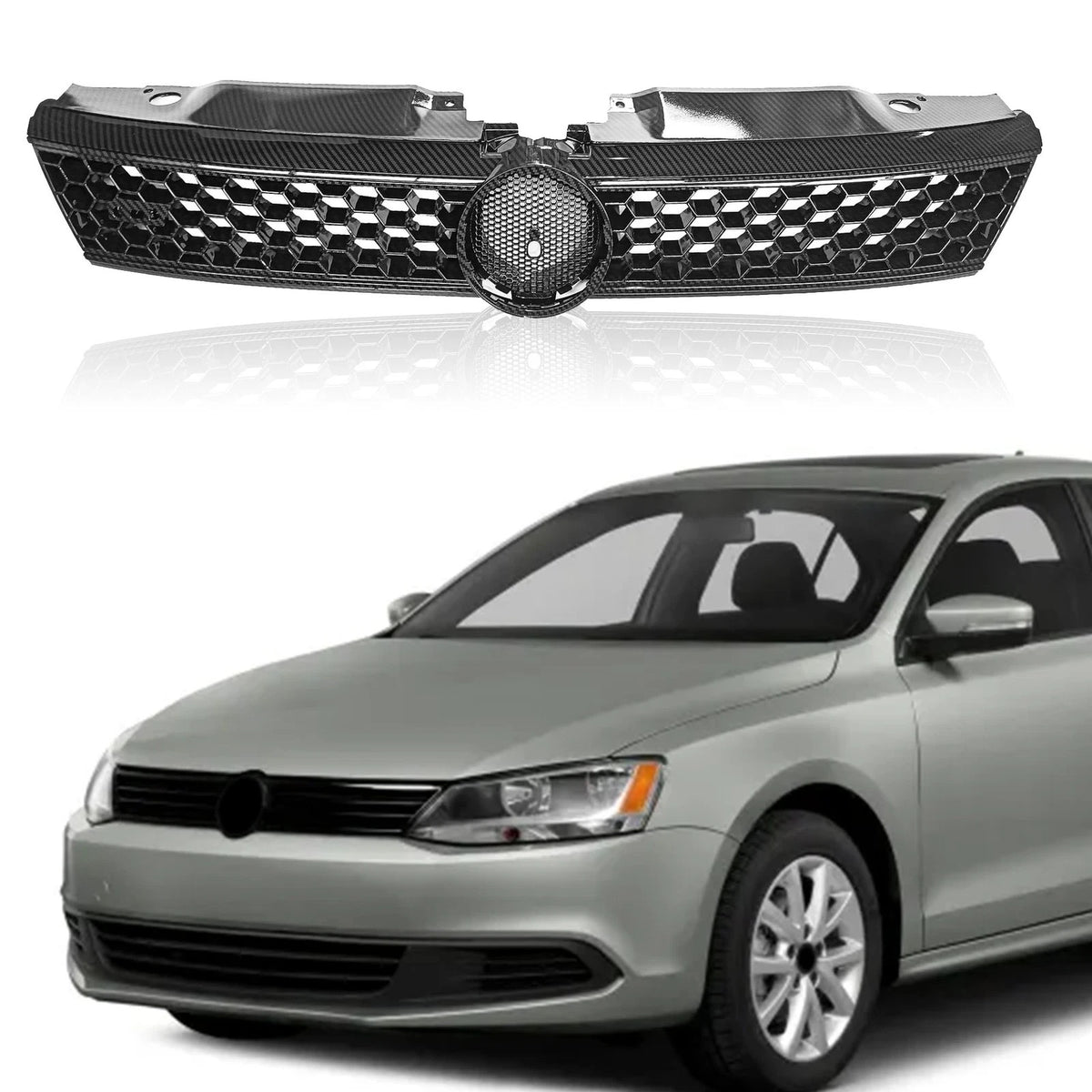 Gli Style Hex Mesh Front Grille for VW Jetta MK6 Sedan (2011–2014)