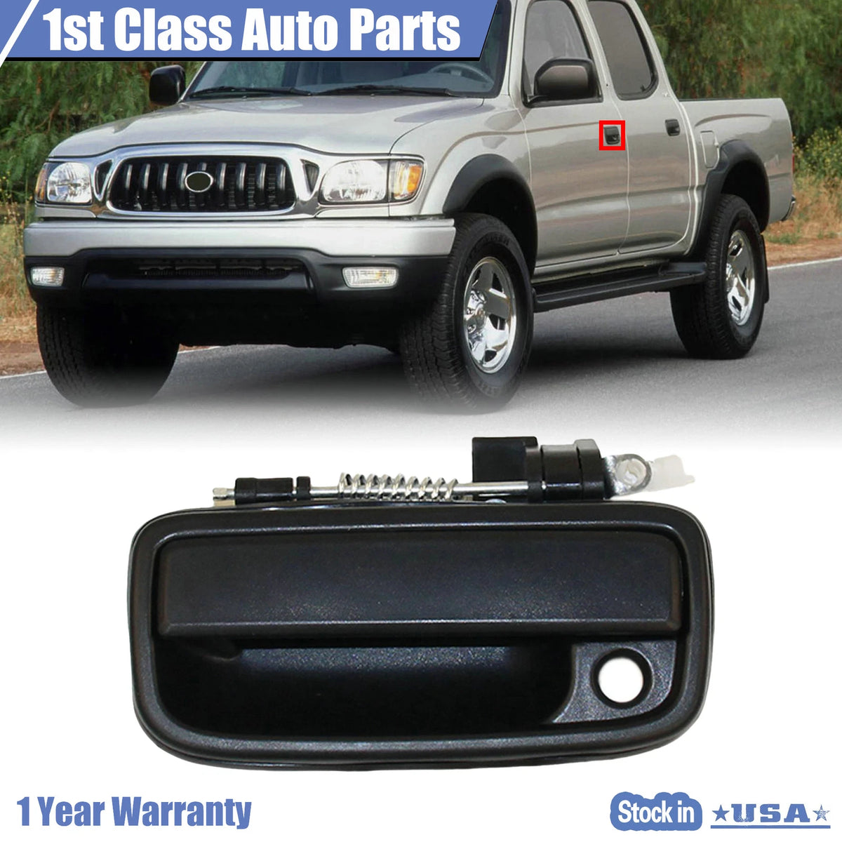Outer Exterior Door Handle LH for Toyota Tacoma (1995–2004) 69220-35020