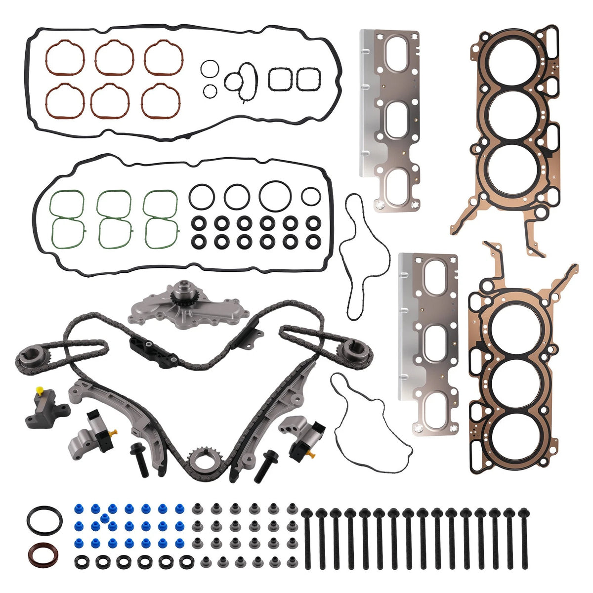 Timing Chain & Water Pump Combo w/ Head Gasket for Ford Taurus (2008–2012)