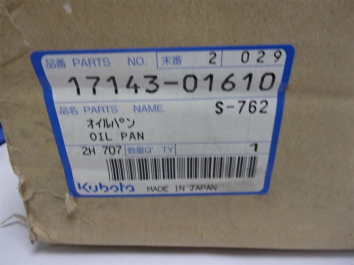 Oil Pan for Kubota KJ-S130D-USA (17143-01610, GV-1125Q-60-KTC)