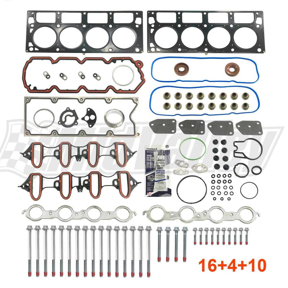 Head Gasket Set w/ Bolts for Chevrolet GMC Buick Cadillac 5.3L 4.8L (2002–2004)