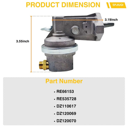 Fuel Lift Pump for John Deere Backhoe Loader 310E 310G 310SG 410E 410G 710G 5410