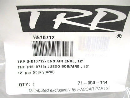 Set of 2 Coiled Air Brake Hoses for HE10712 (12' Red/Blue)