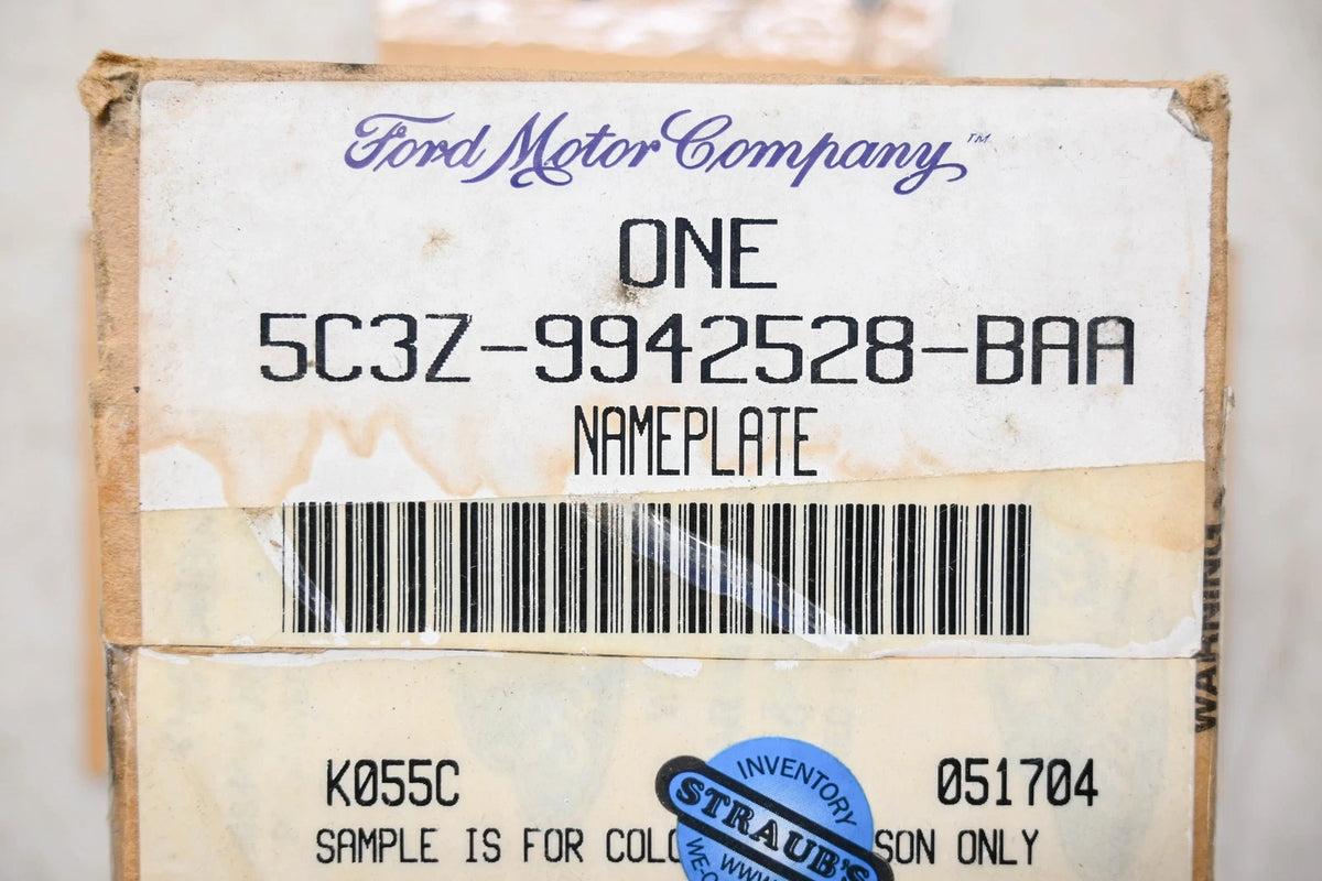 OEM Nameplate for Ford (2005–2005) 5C3Z-9942528-BAA