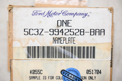OEM Nameplate for Ford (2005–2005) 5C3Z-9942528-BAA