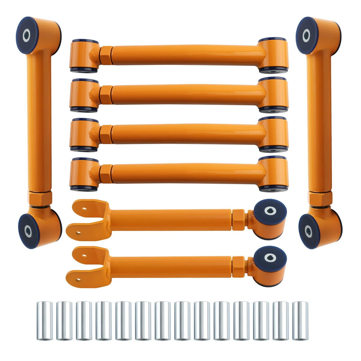 8pc Adjustable Control Arms for Jeep Wrangler TJ (1997–2006) 0-8" Lift