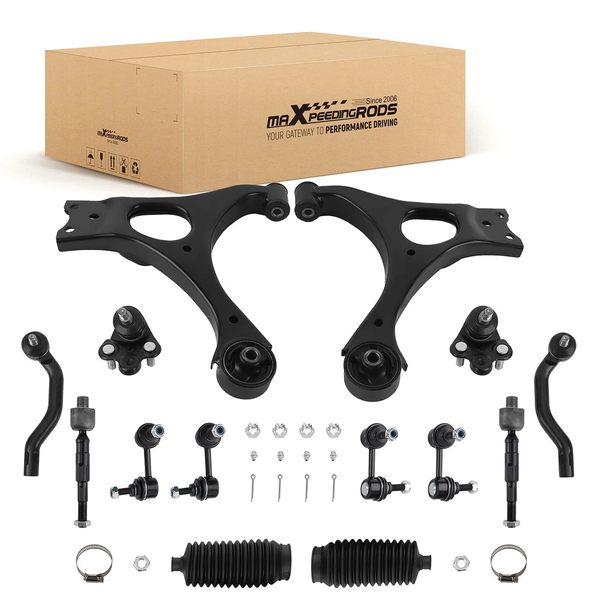 14x Front Lower Control Arms Kit for Honda Civic (2006–2011)