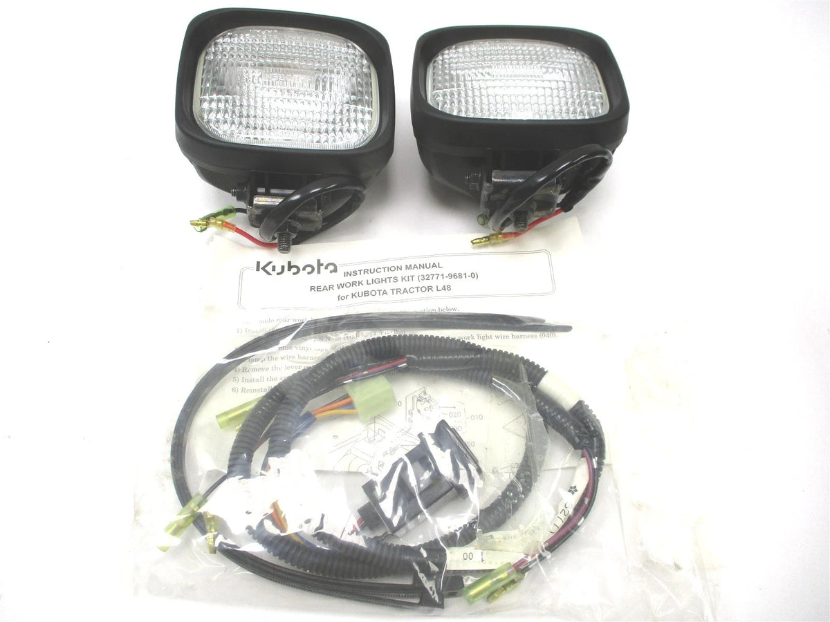 Rear Work Light Kit for Kubota L48 (32771-96811, 3F740-75910)
