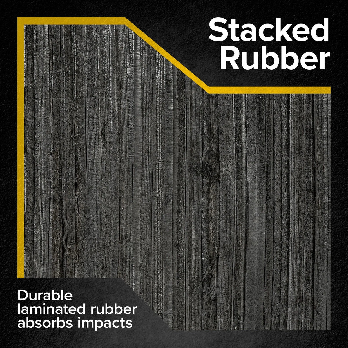 Rubber Dock Bumper 10" H x 12" W for Boats (6" Deep)