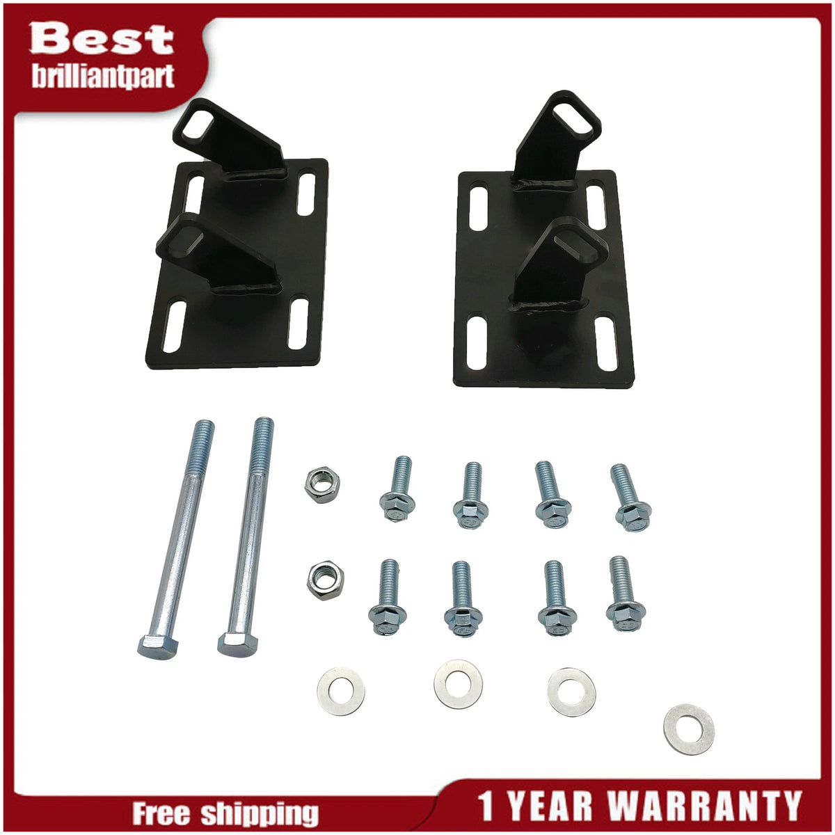 Motor Swap Mount Brackets Adapter Plates Kit for Chevy C10 (1973–2005)