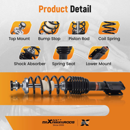 2pcs Front Coil-Over Shocks for Can-Am Outlander Max 500 HO/Max 500XT (2007–2009)