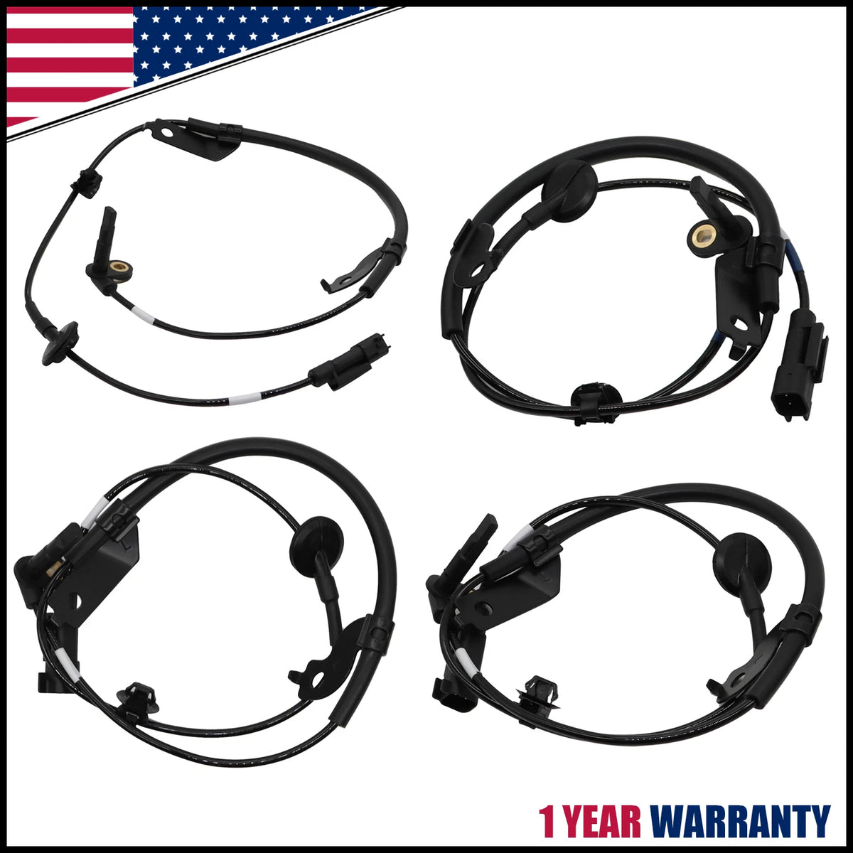 Set of 4 ABS Wheel Speed Sensors for Mitsubishi Lancer Outlander (2008–2017)