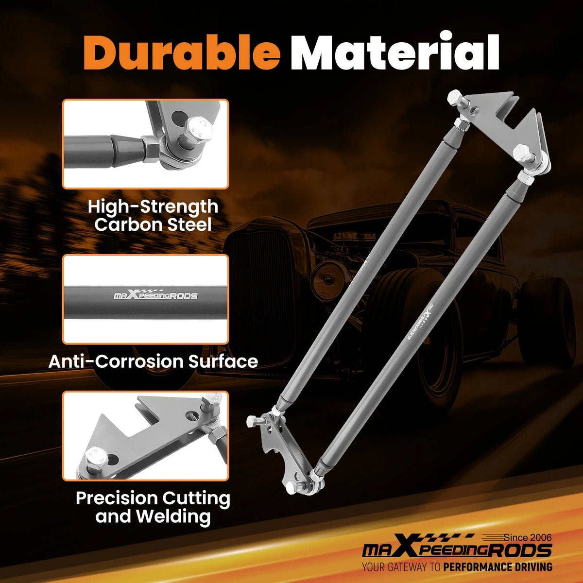 Weld On Parallel 4 Link Suspension Kit for Rat Truck (5 Bars)