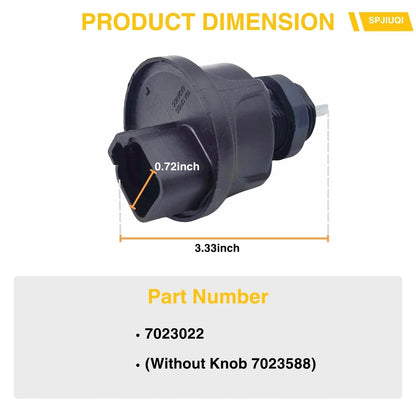 Keyless Rotary Switch for Bobcat Mini Excavators E17 E17Z E19 E20 E20Z (7023022)