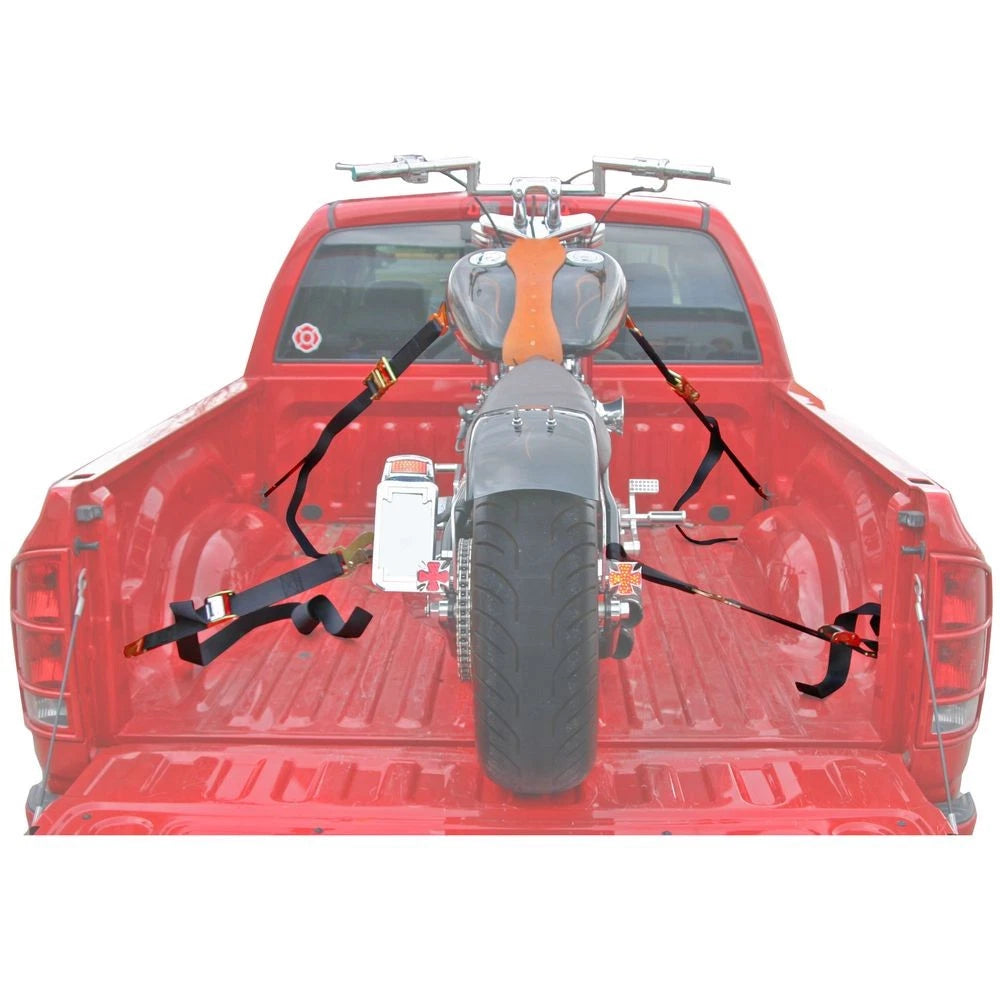 8 pc 2" Tie-Down Strap Kit Snap Hook Ratchet for ATV UTV Motorcycle