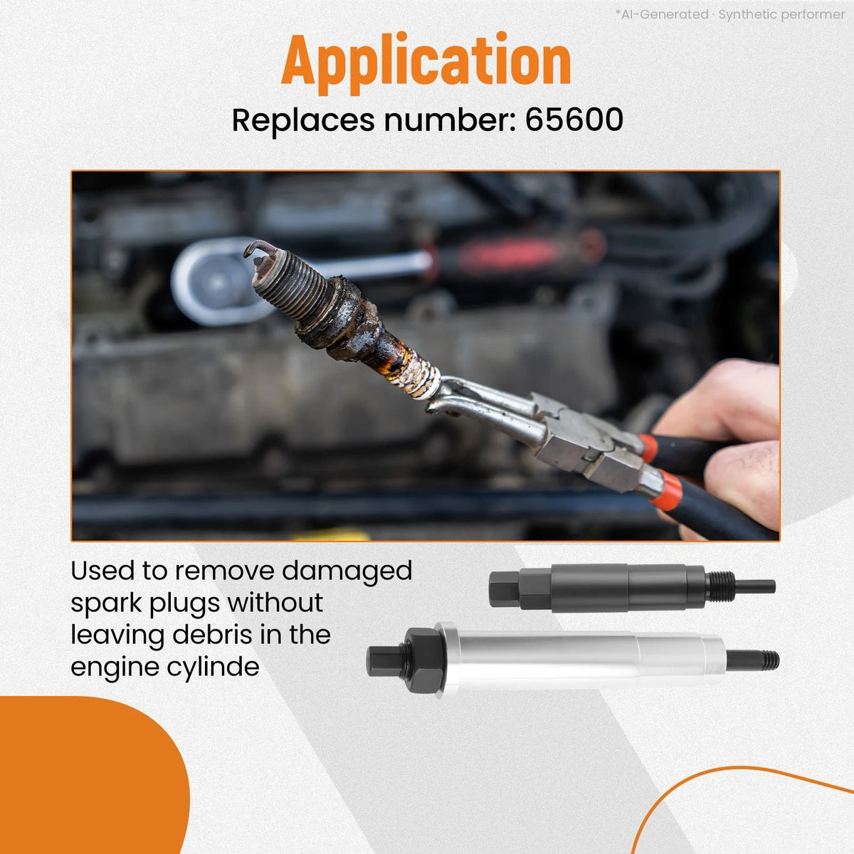 Spark Plug Remover for Ford Triton 5.4L 3-Valve Engines (2004–2010) 65600