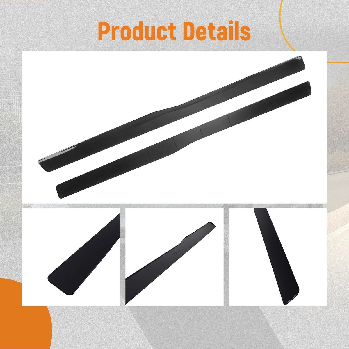 ABS Side Skirt Panel Extensions for BMW F80 M3 F82 M4 (2015–2020) Gloss Black