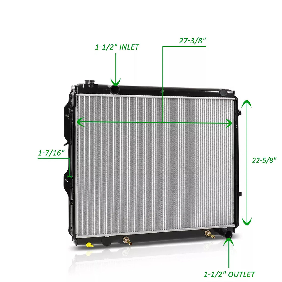 Radiator for Toyota Tundra (2000–2006) Aluminum Core 2321 164000F020