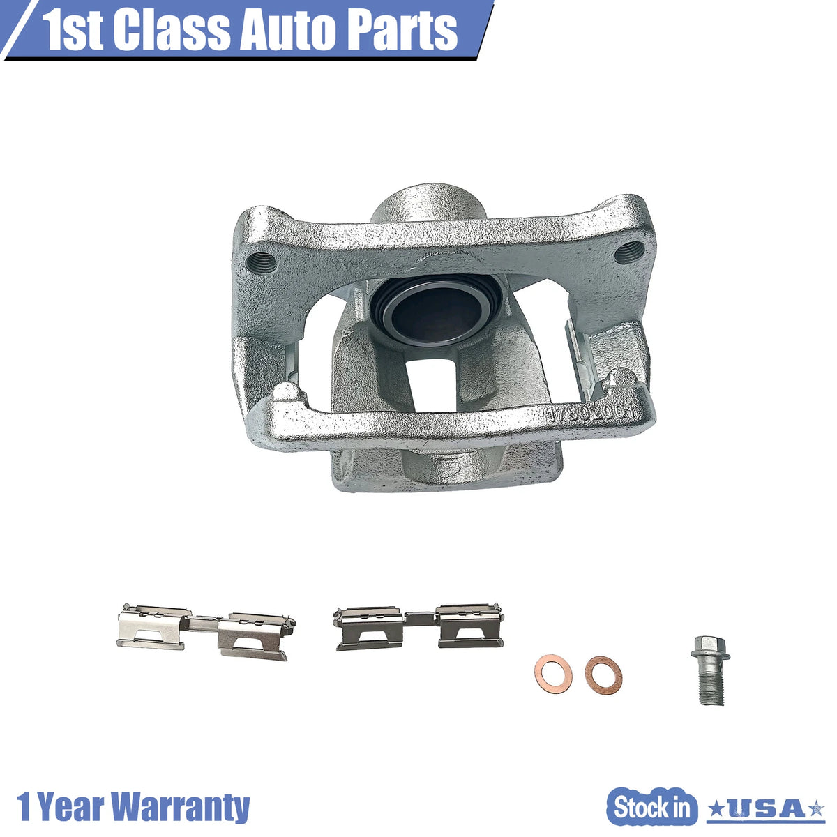 Rear Left Disc Brake Caliper w/Bracket for Ford F-150 Lobo (2012–2016)